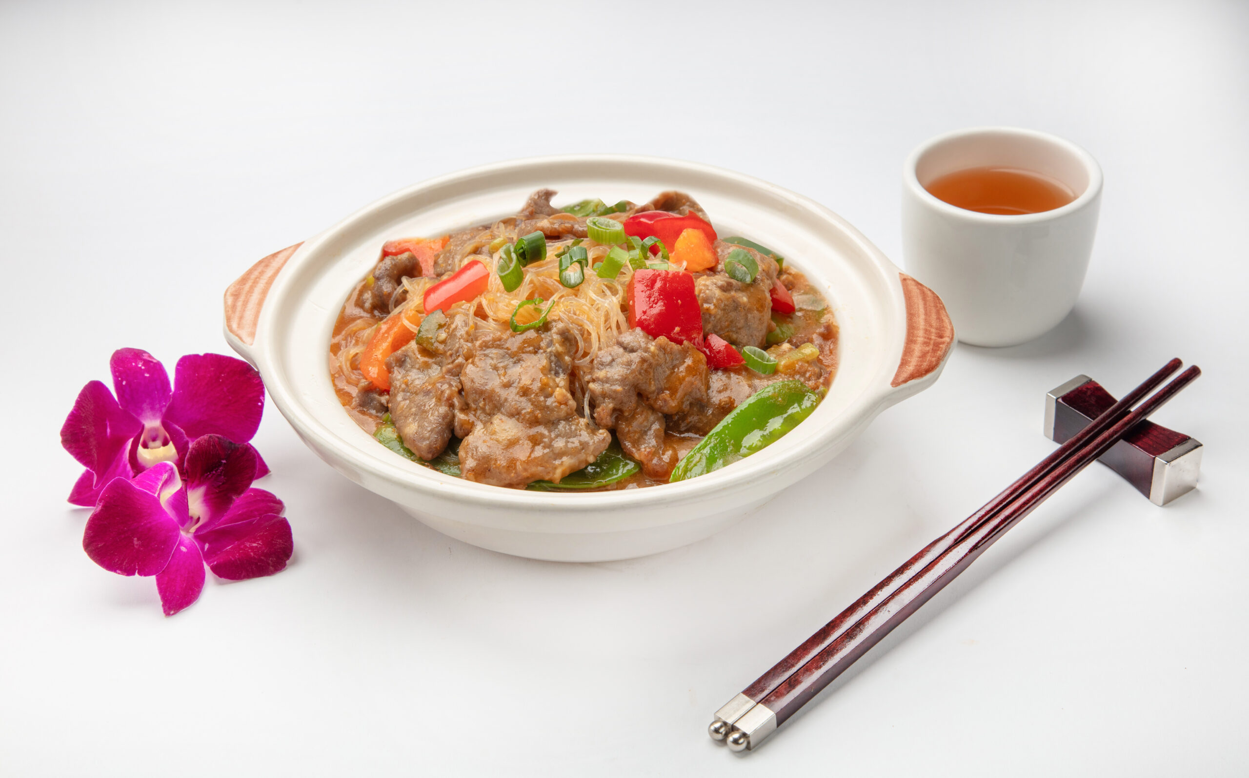 C20. Sliced Beef & Mushrooms w. Cellophane Noodles Casserole image