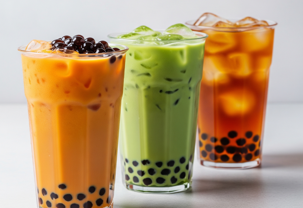 114. Bubble Tea (Original, Taro, Mango, Matcha) image